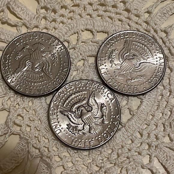 Set of 3 Kennedy Half Dollars - Picture 2 of 2